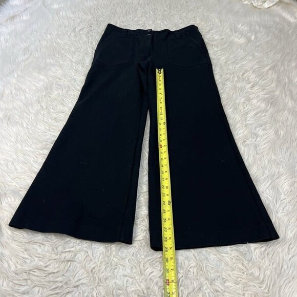 The Naomi Cropped Wide-Leg Black Stretch Flared Pants by Maeve Anthropologie 14 - Picture 5 of 12